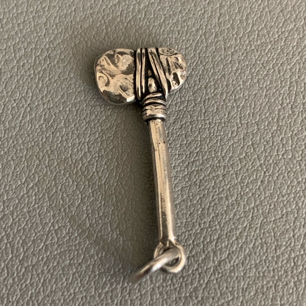 vintage sterling silver Axe Hatchet Tomahawk charm